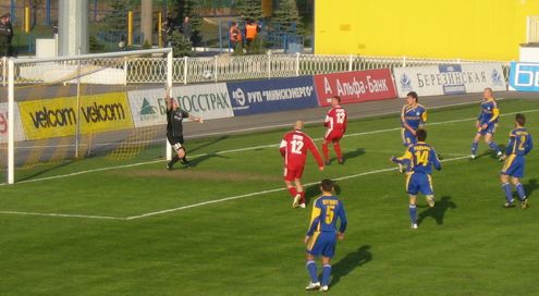 22.04.09. Кубок Беларуси. БАТЭ - Нафан - 0:2. Гол в ворота БАТЭ 22.04.09. Кубок Беларуси. БАТЭ - Нафан - 0:2. Гол в ворота БАТЭ