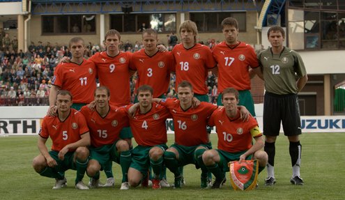 Национальная сборная Беларуси перед матчем с Андоррой. 2009 год. Фото Екатерины Завадской Национальная сборная Беларуси перед матчем с Андоррой. 2009 год. Фото Екатерины Завадской